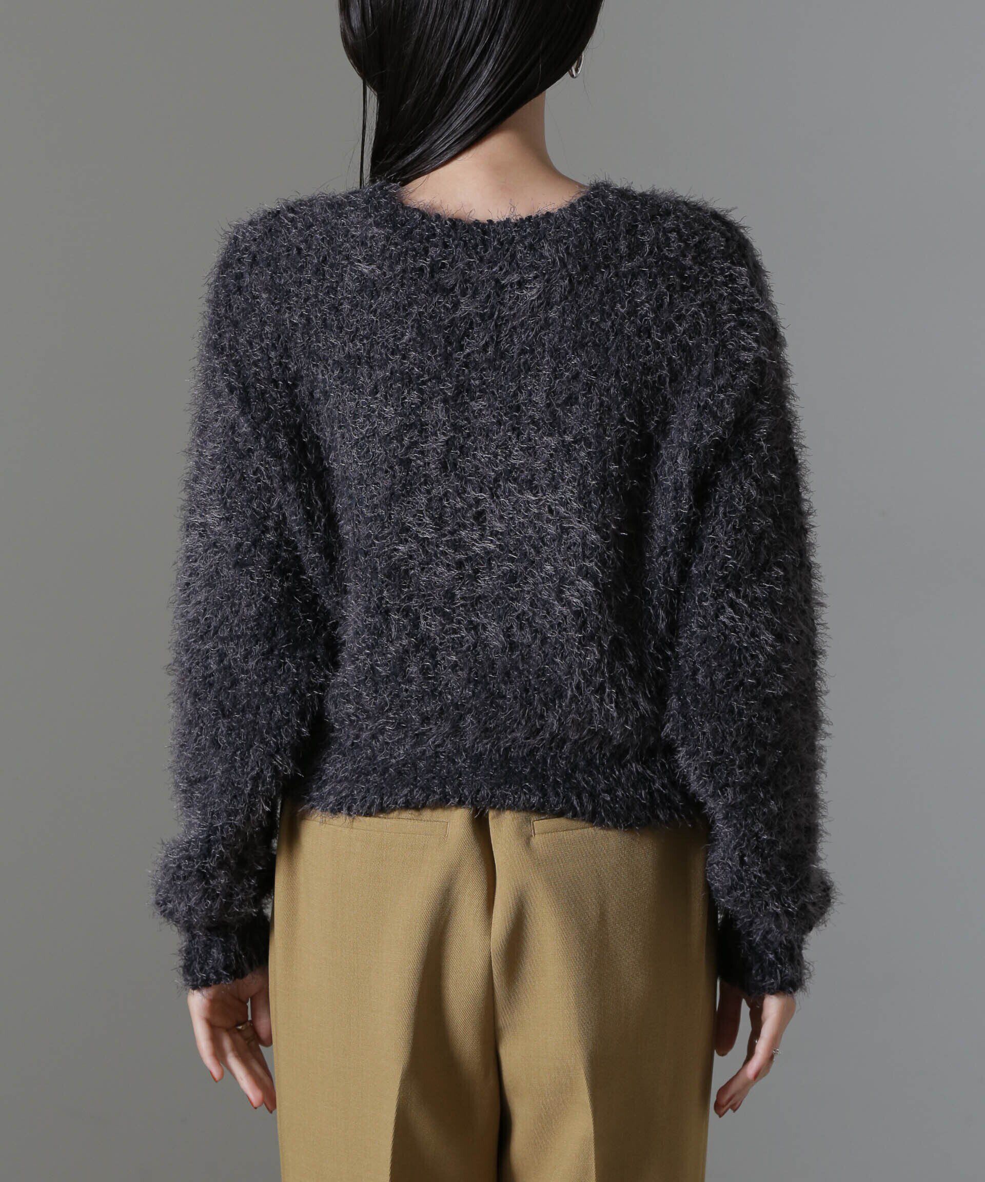 nano･universe「モールフェザークロップドニットトップス」|ニット・セーター|