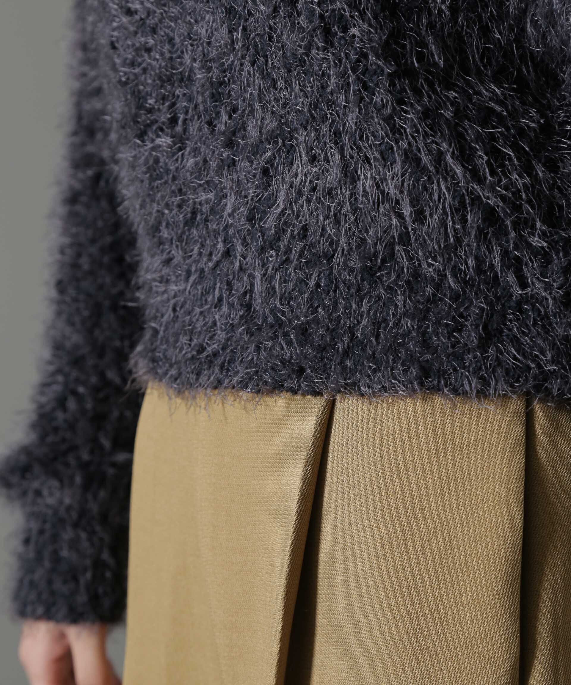 nano･universe「モールフェザークロップドニットトップス」|ニット・セーター|