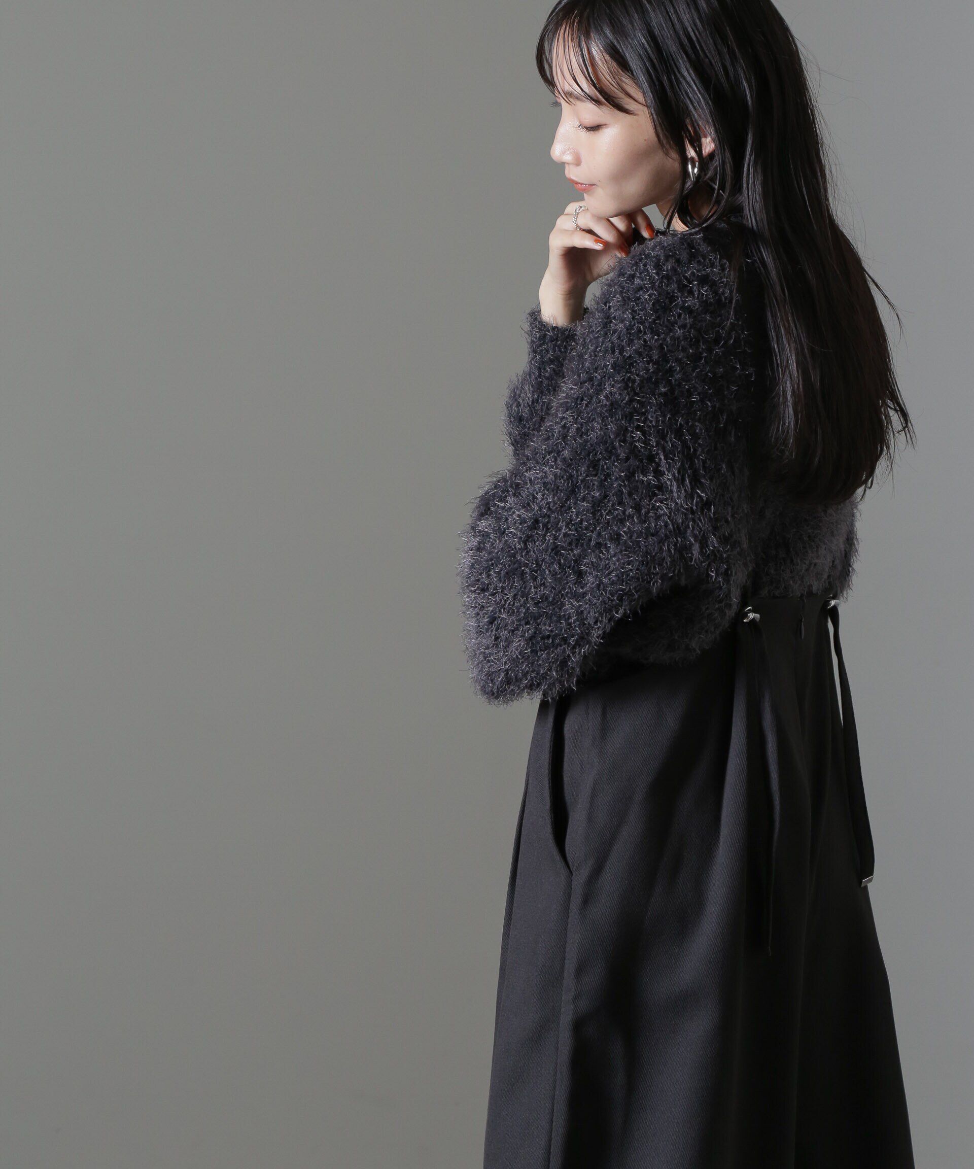 nano･universe「モールフェザークロップドニットトップス」|ニット・セーター|