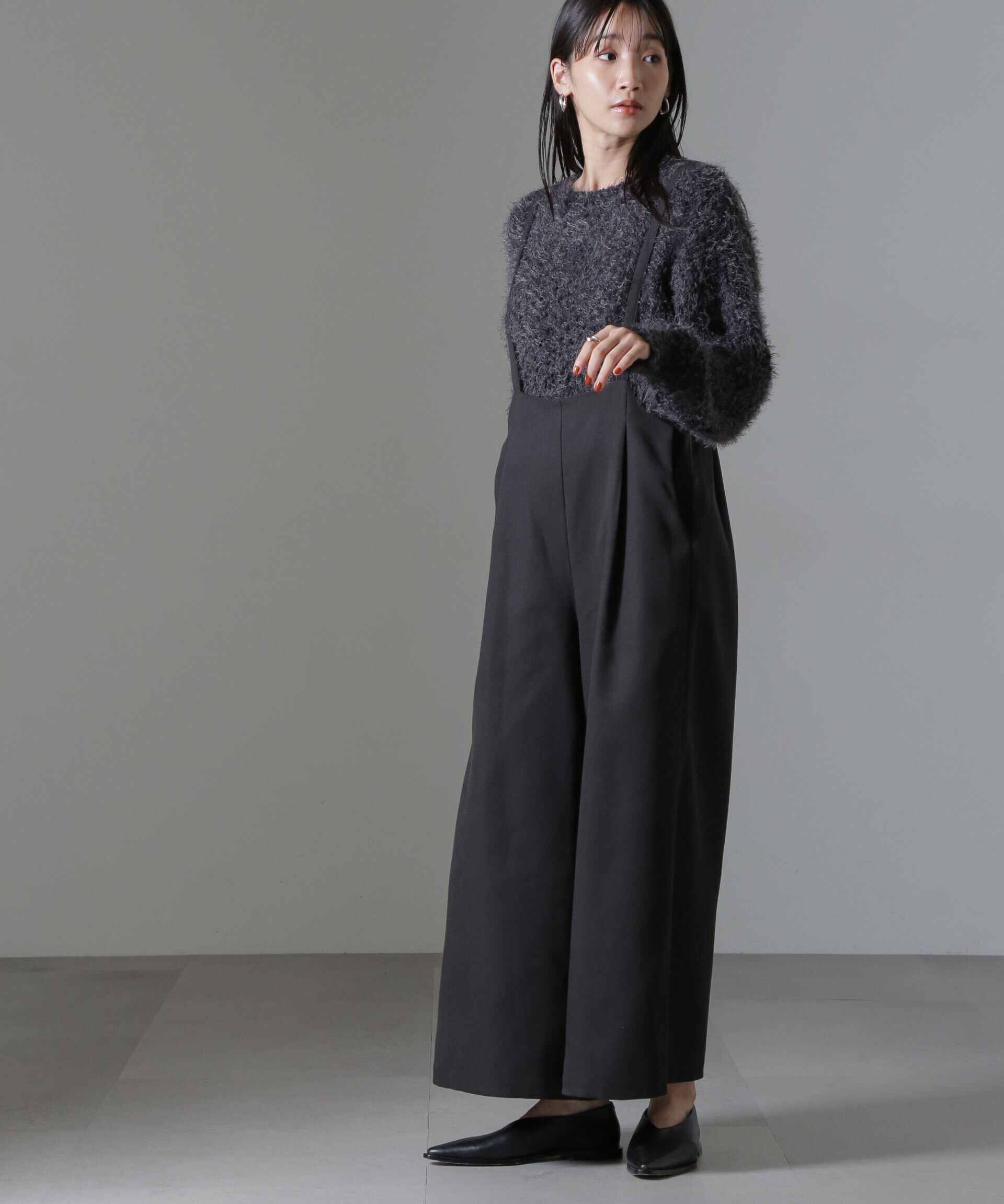 nano･universe「モールフェザークロップドニットトップス」|ニット・セーター|