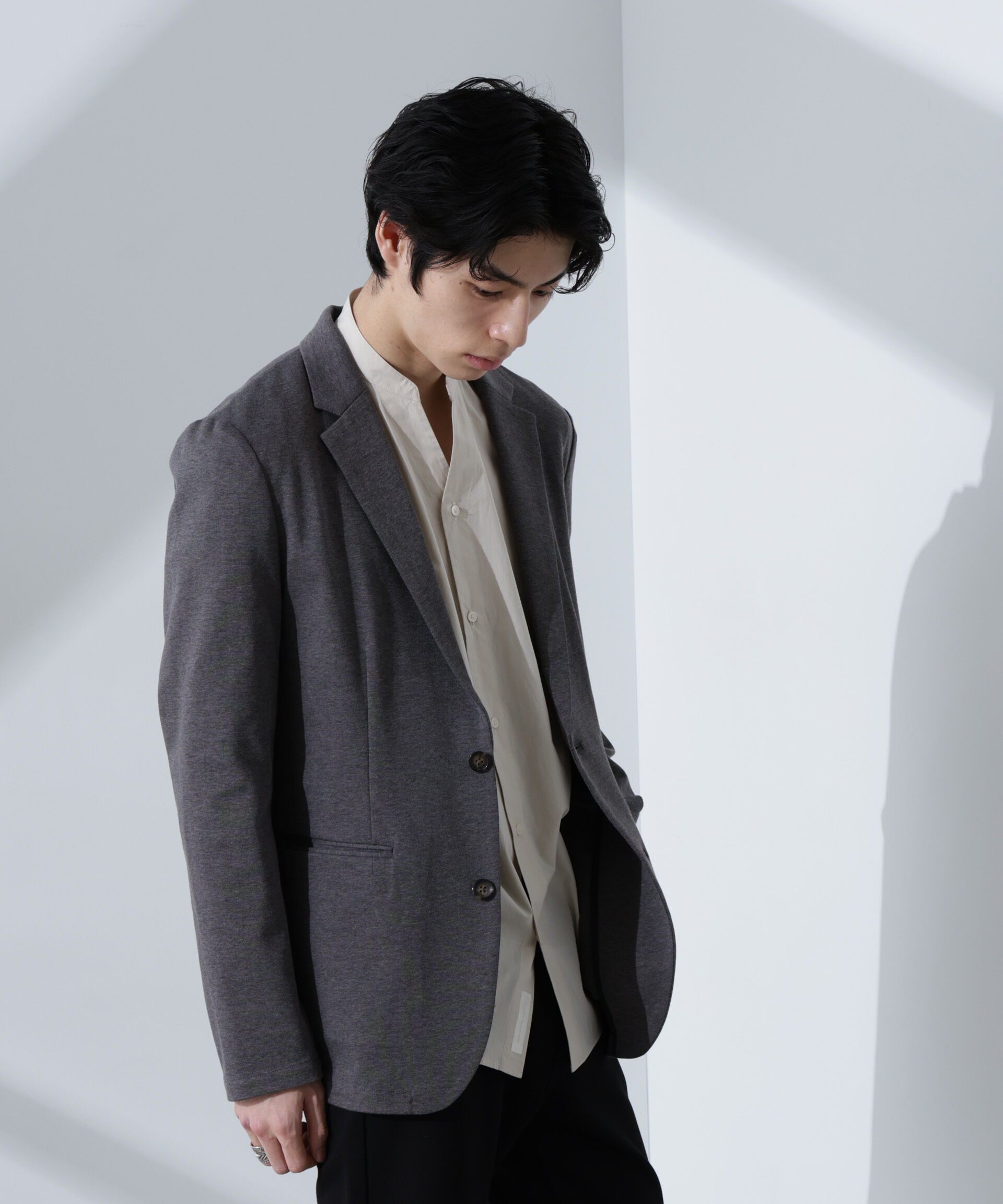 nano･universe「ストレッチカノコジャケット(セットアップ可)」|テーラードジャケット|