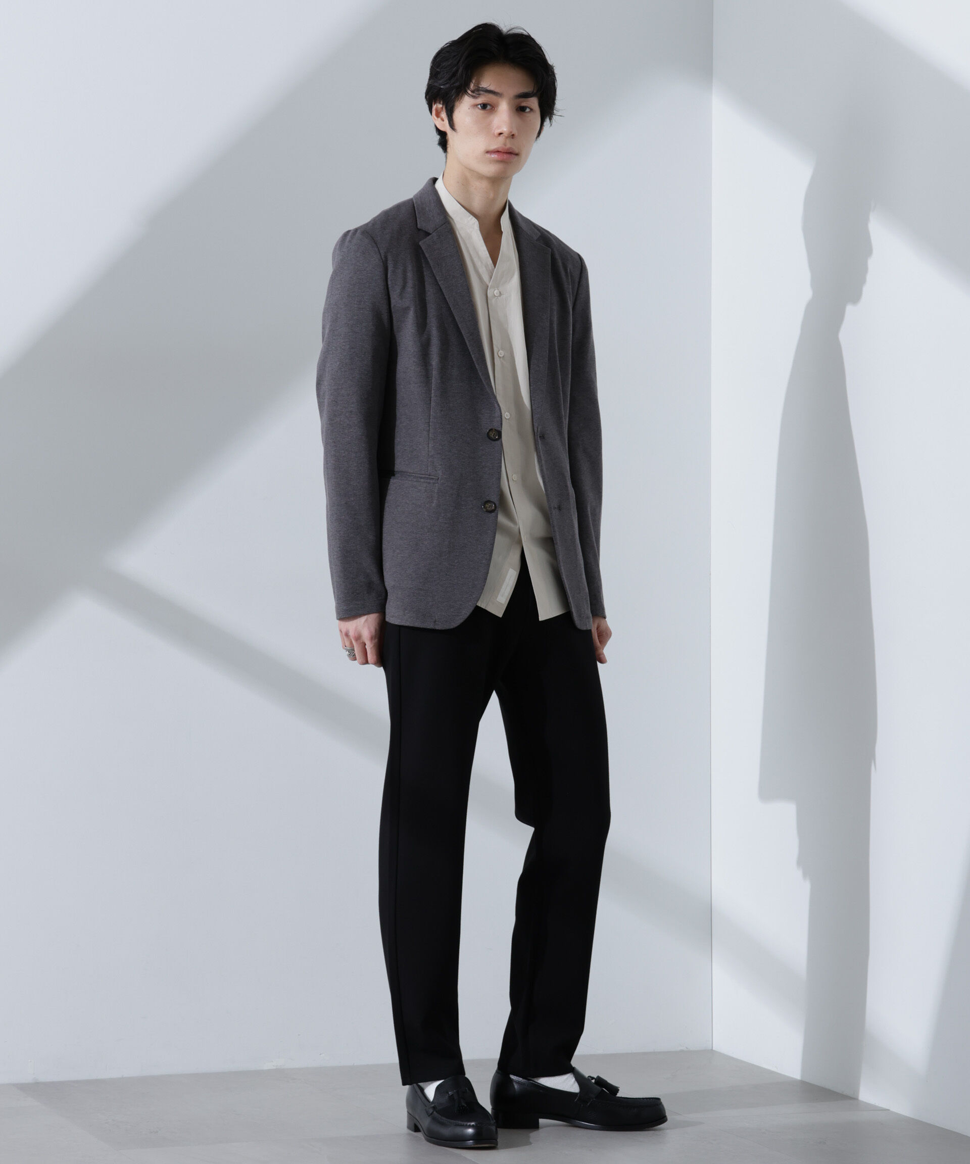 nano･universe「ストレッチカノコジャケット(セットアップ可)」|テーラードジャケット|