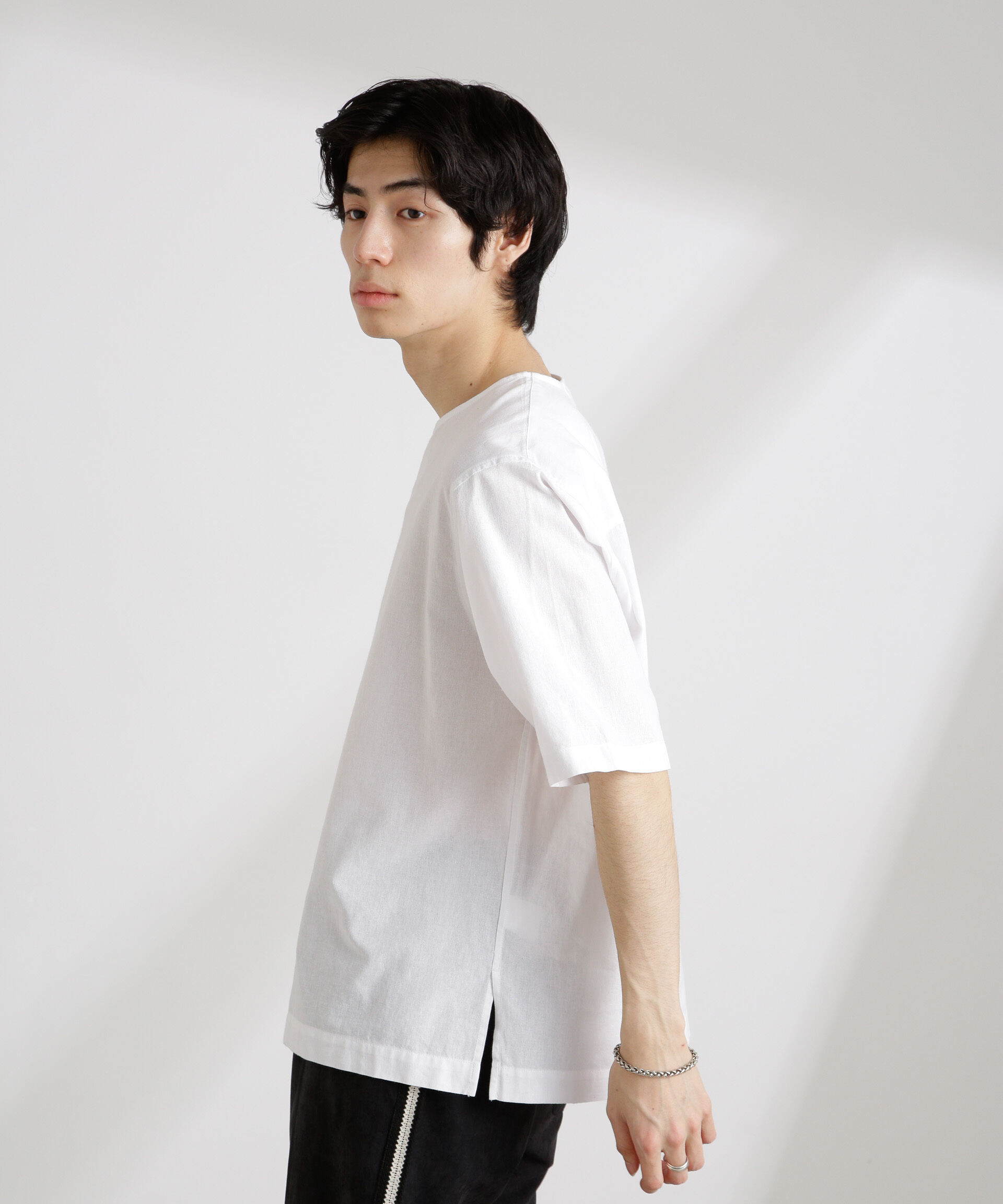 nano･universe「クールマックスリネン プルオーバーシャツ」|シャツ・ブラウス|