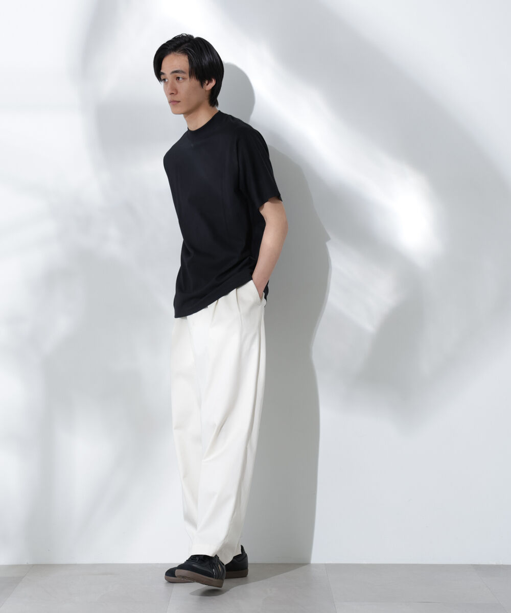 nano･universe「Anti Soaked(R)  汗染み防止 モックネックレギュラーシルエットTシャツ」|Tシャツ・カットソー|