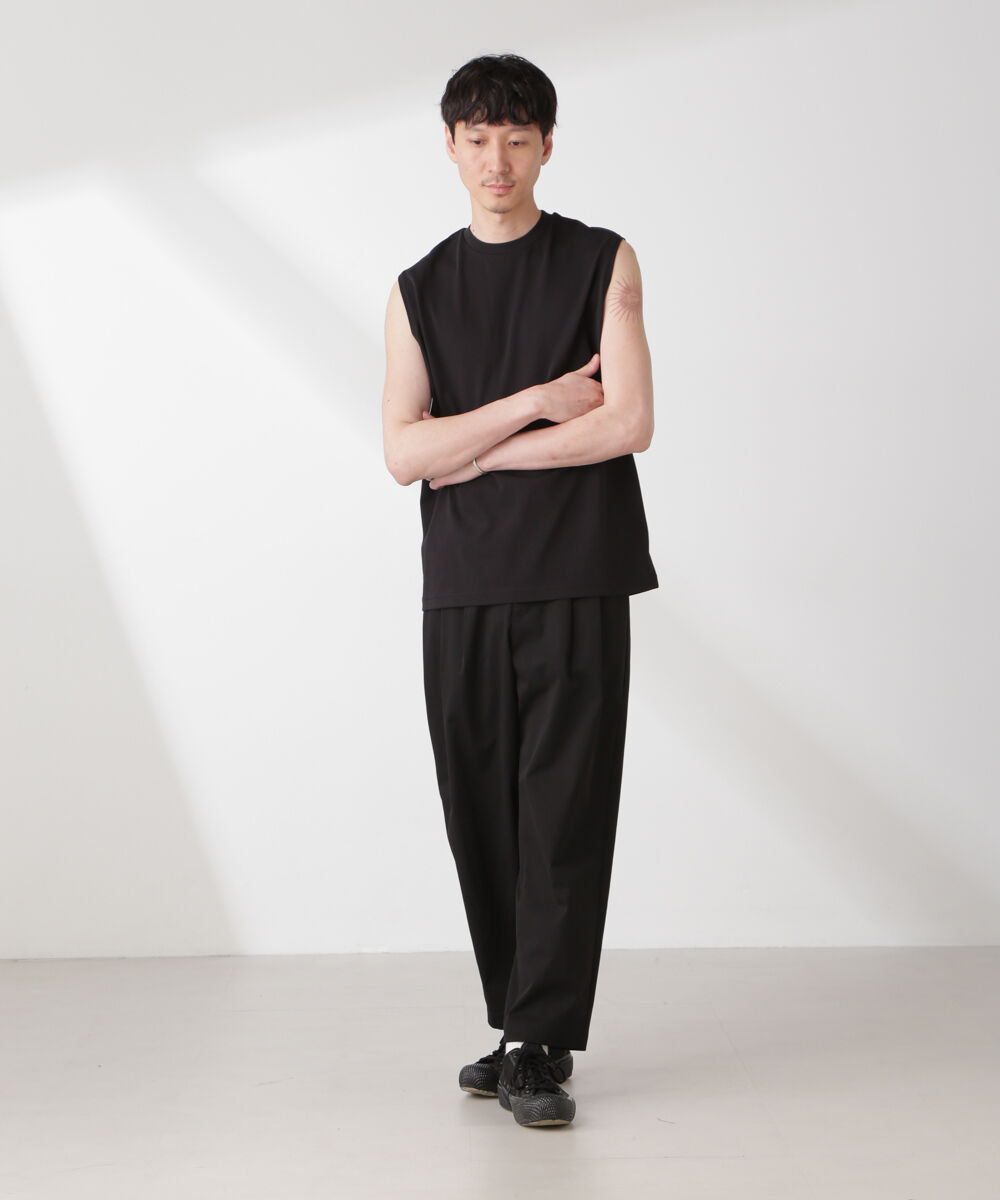 nano･universe「クールタッチ プレーティング天竺 ノースリーブ」|Tシャツ・カットソー|