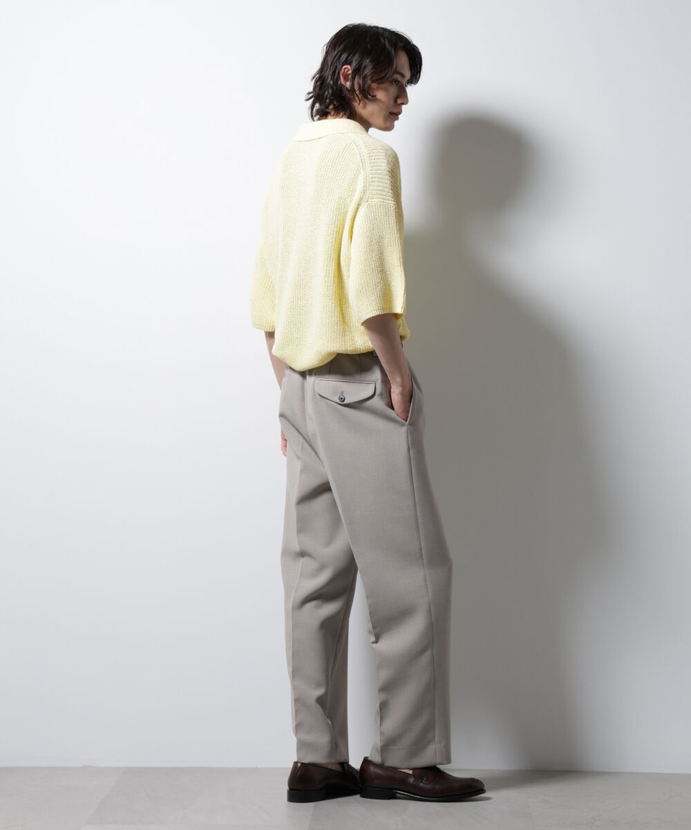 nano･universe「ミックスメランジニットポロ」|ニット・セーター|