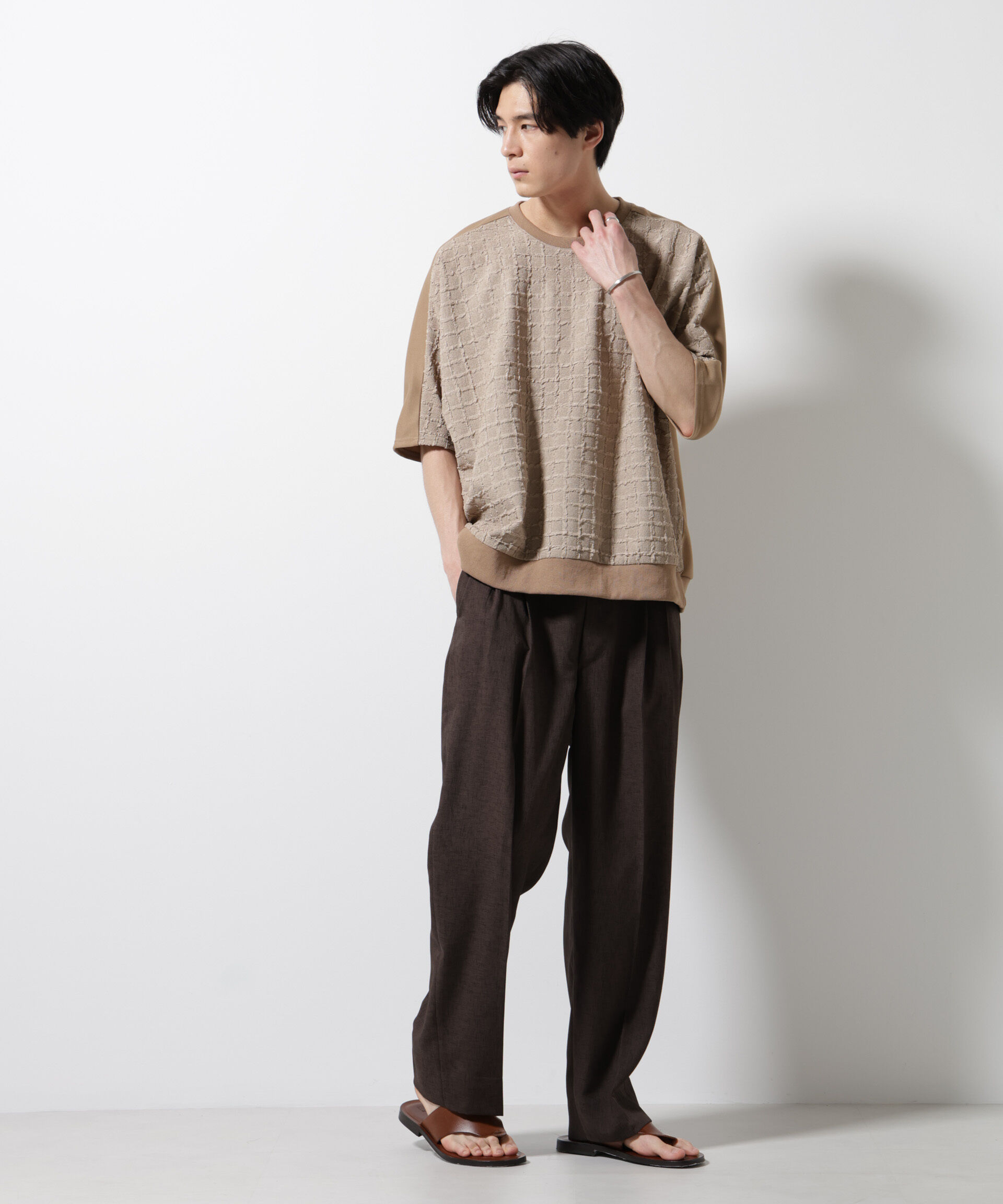 nano･universe「フクレジャガードTシャツ」|Tシャツ・カットソー|