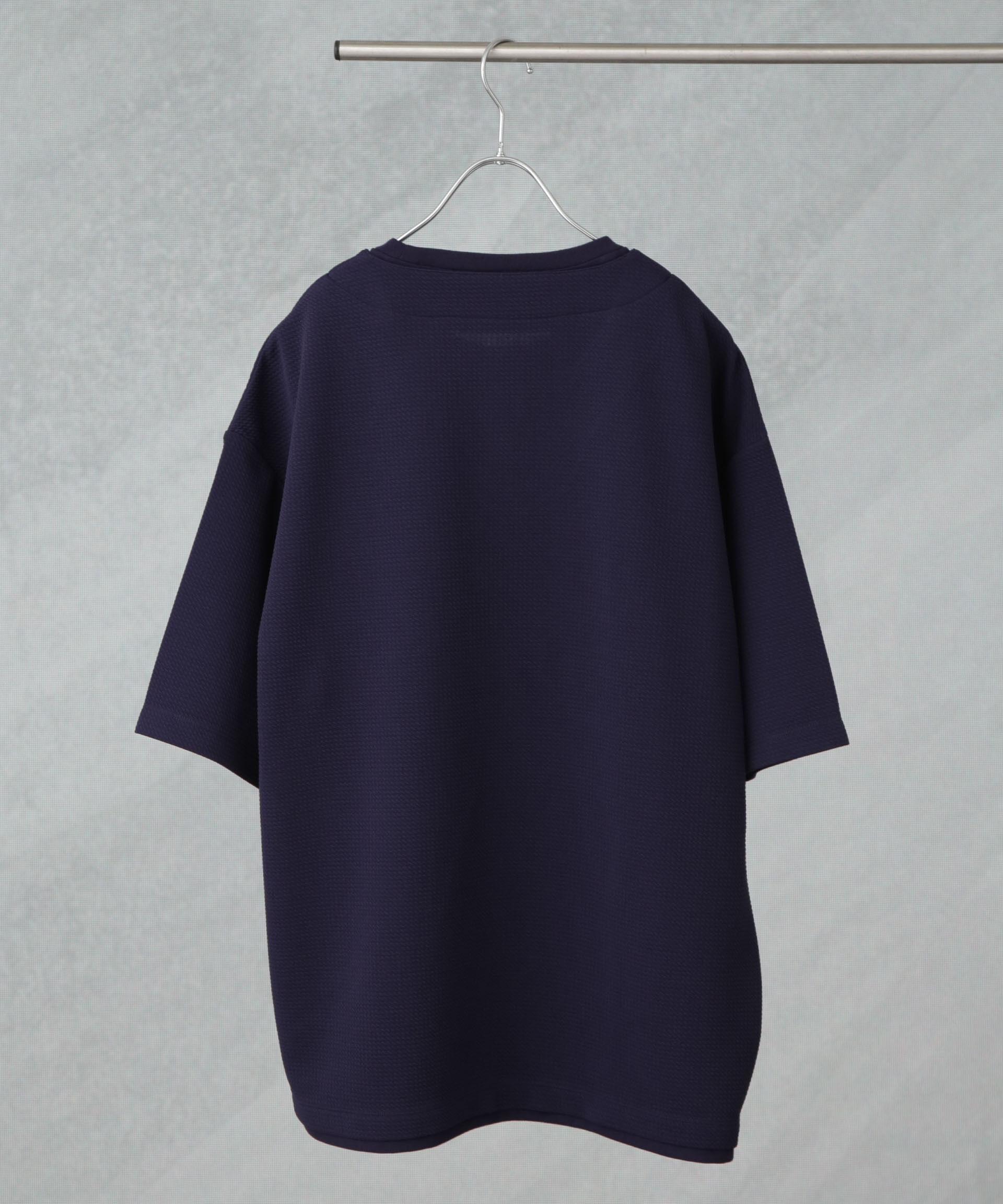 nano･universe「フェイクレイヤードキーネックTシャツ 半袖」|Tシャツ・カットソー|