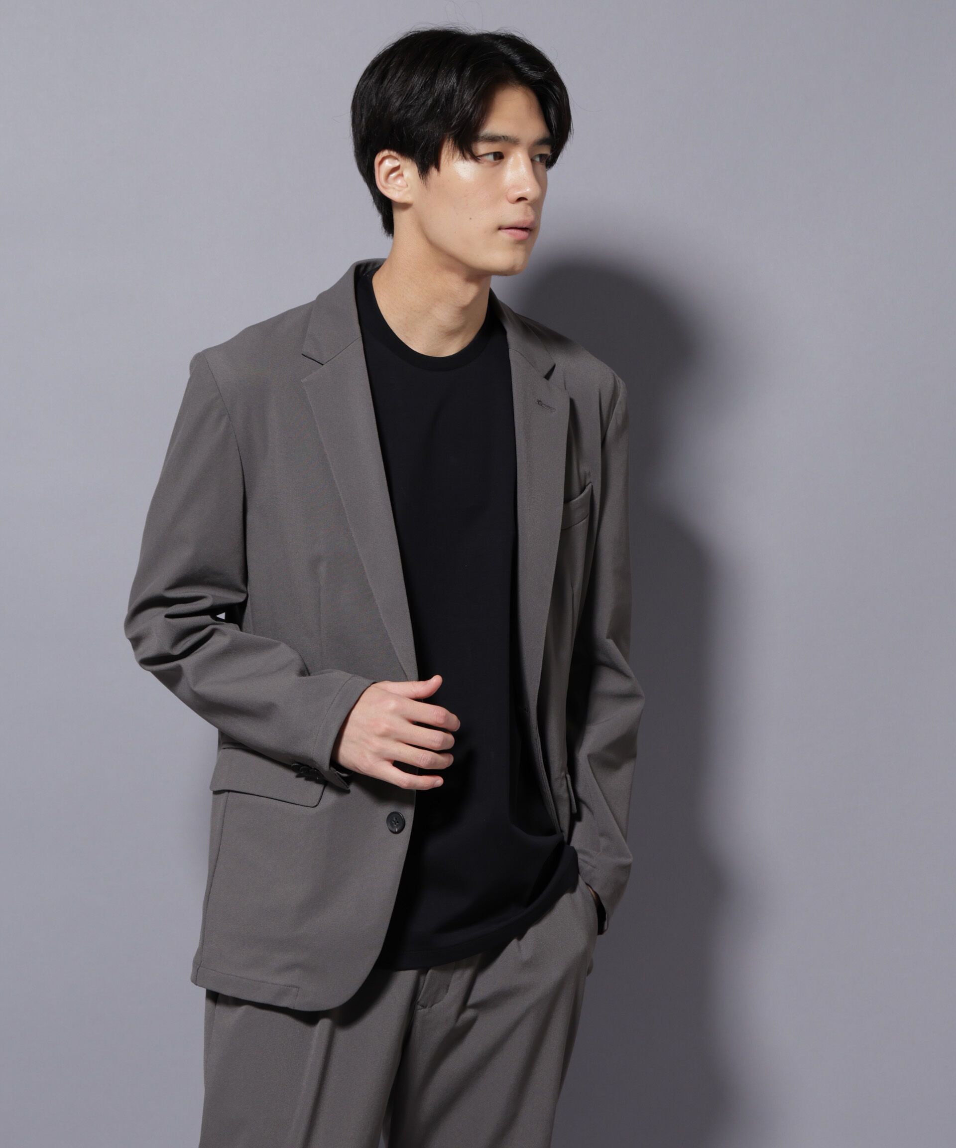 nano･universe「｢Damerino｣ ナイロンストレッチトリコットセットアップ」|スーツ|