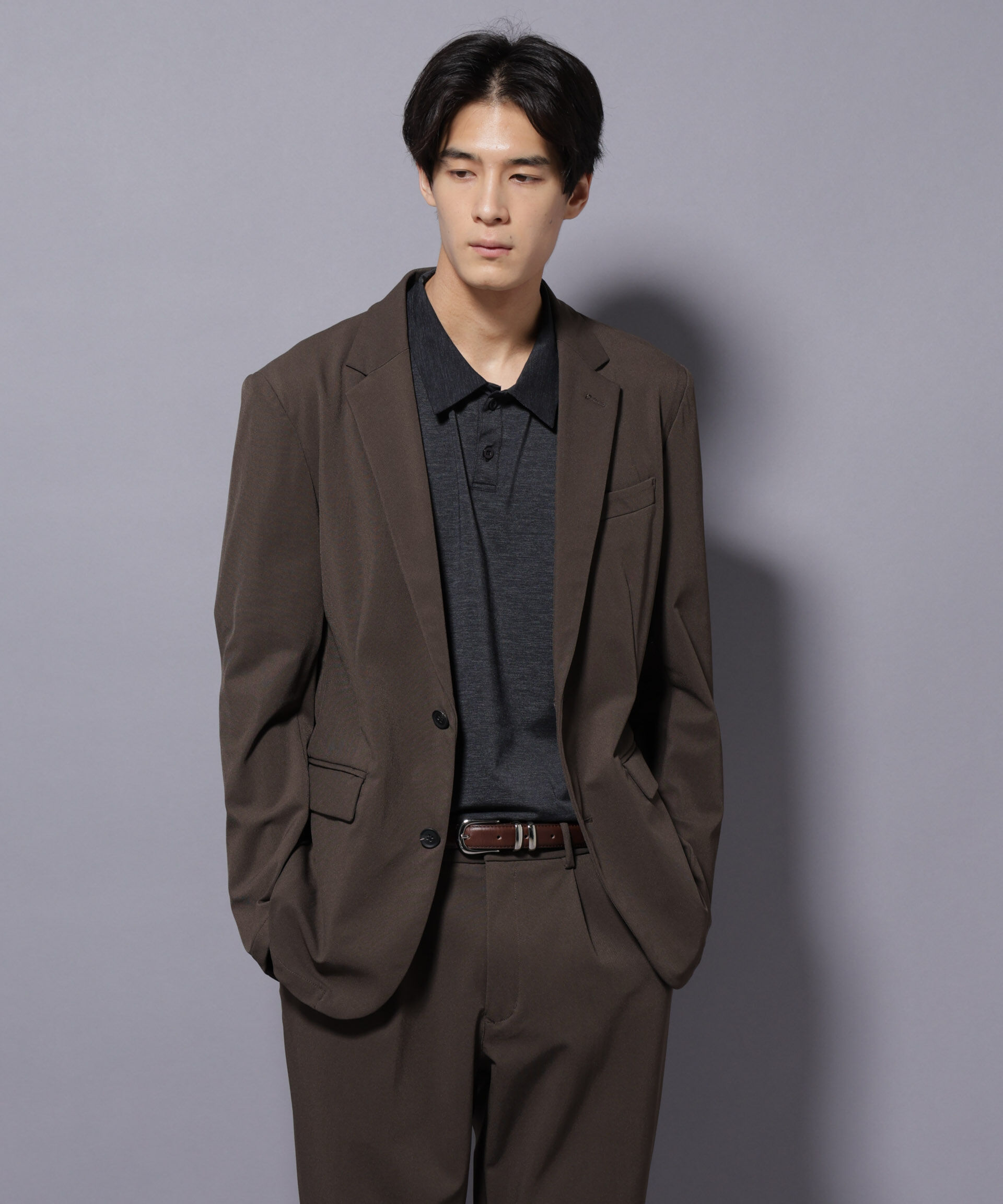 nano･universe「｢Damerino｣ ナイロンストレッチトリコットセットアップ」|スーツ|