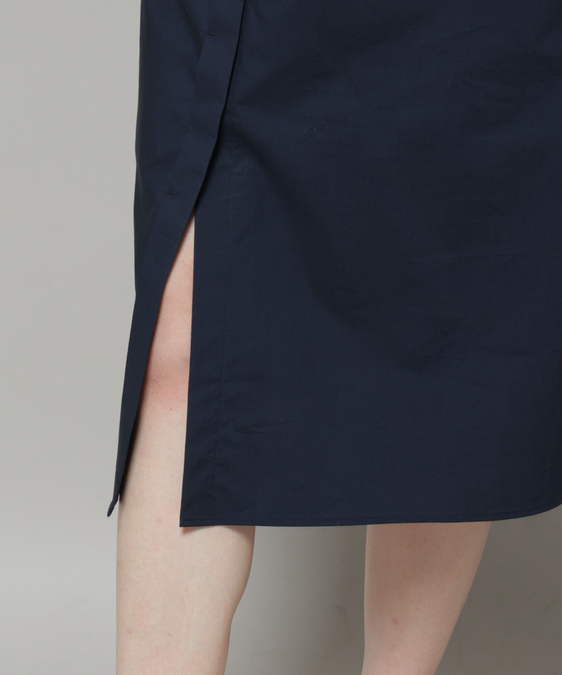 nano･universe「Ｗポケットハーフスリーブシャツワンピース」|ワンピース|