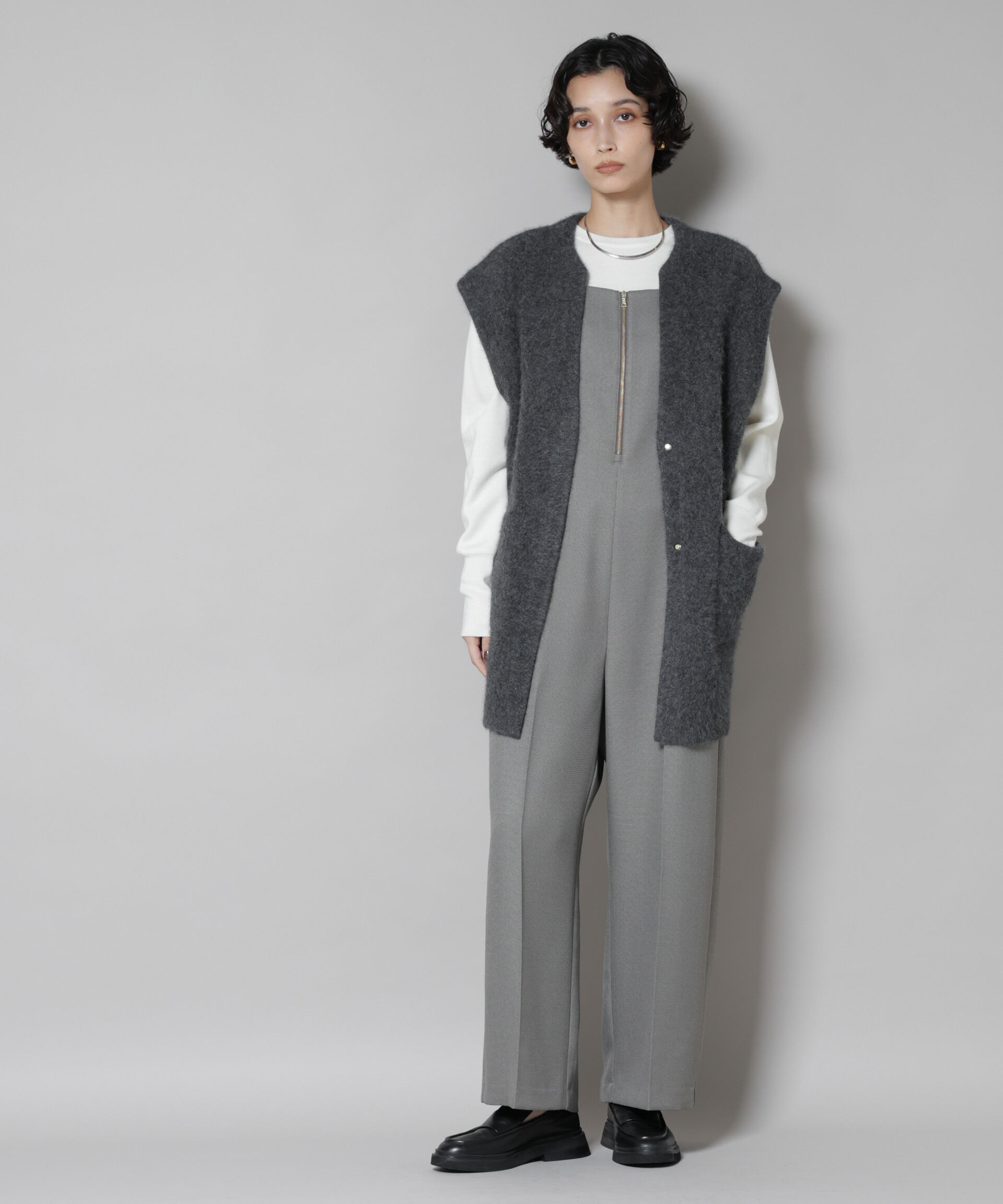 nano･universe「ウォッシャブルフォックスリバーニットジレ」|ニット・セーター|