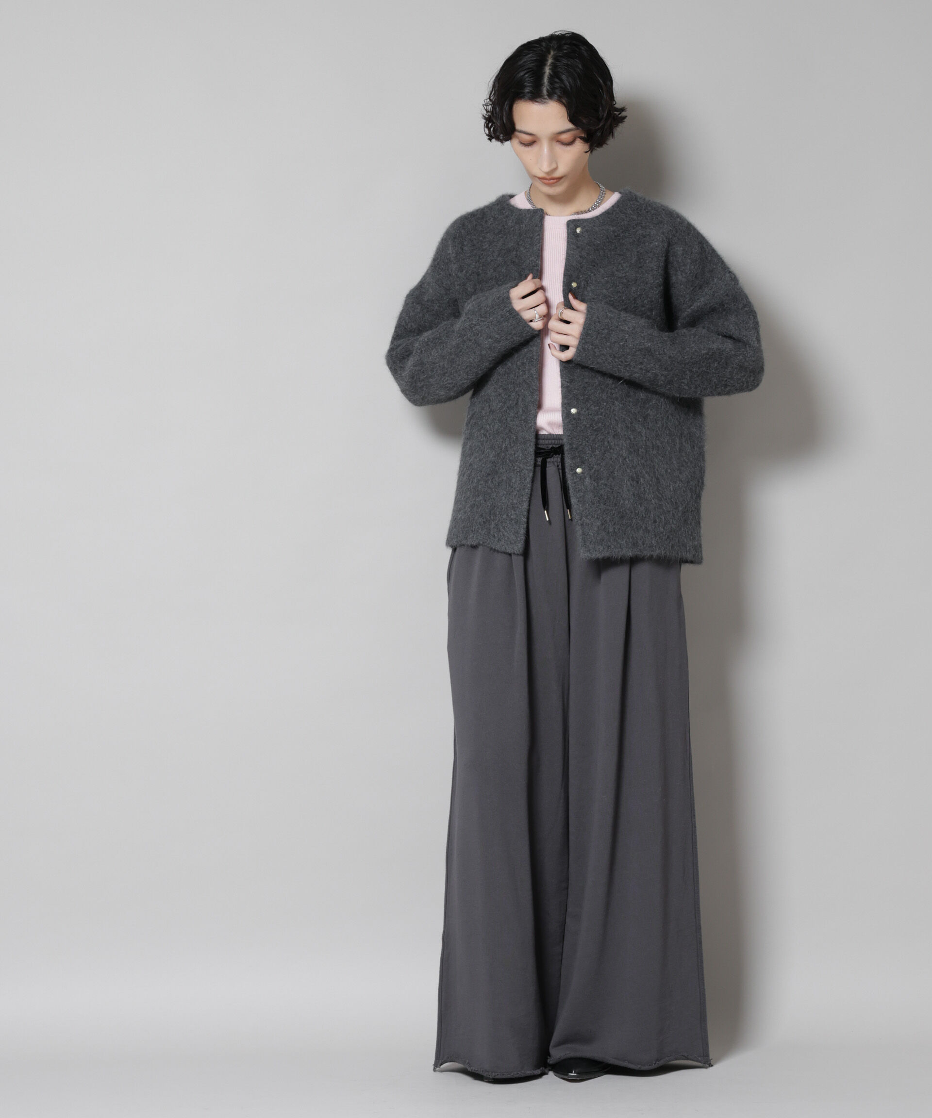 nano･universe「ウォッシャブルフォックスリバーニットジャケット」|ニット・セーター|