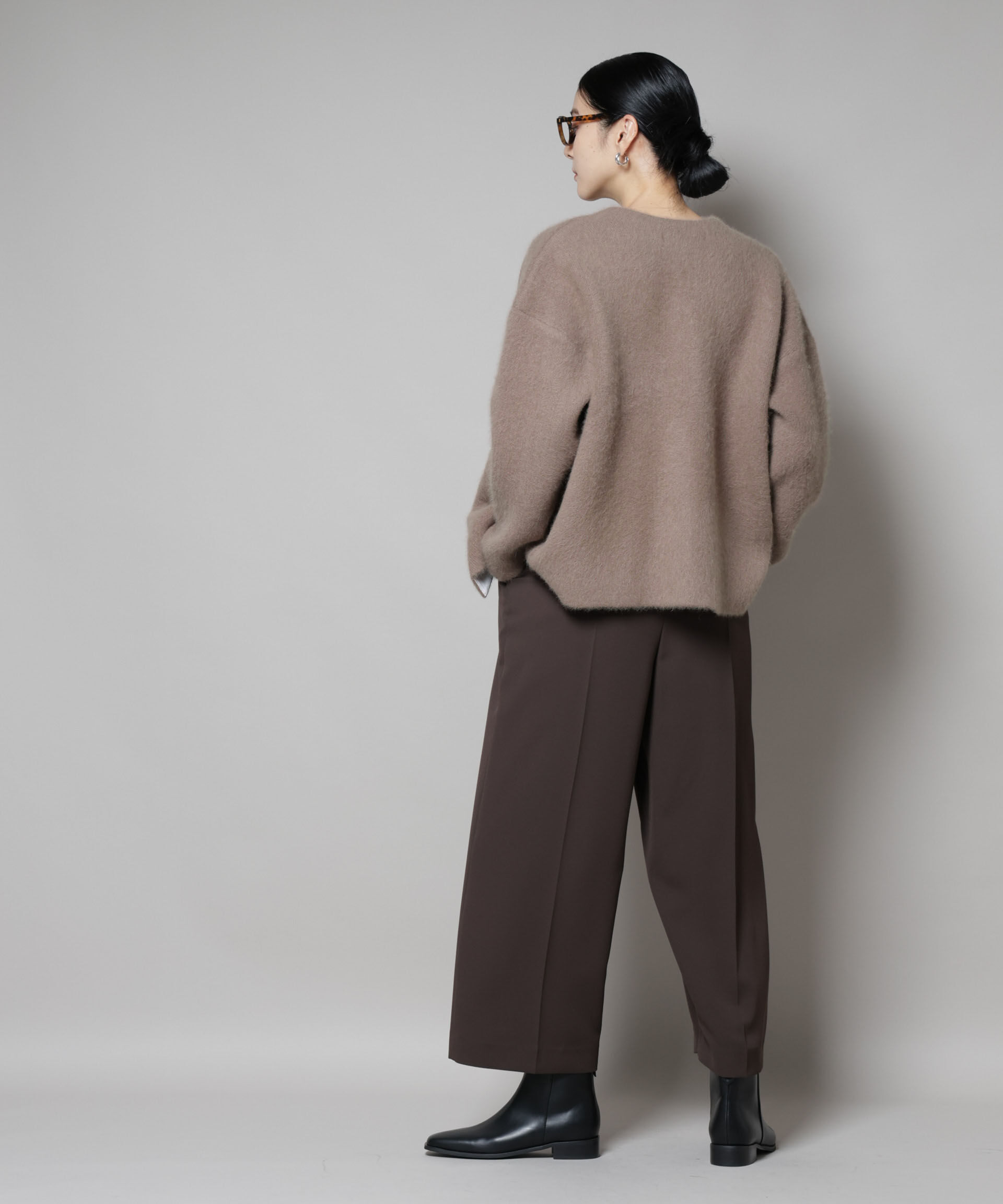 nano･universe「ウォッシャブルフォックスリバーニットジャケット」|ニット・セーター|