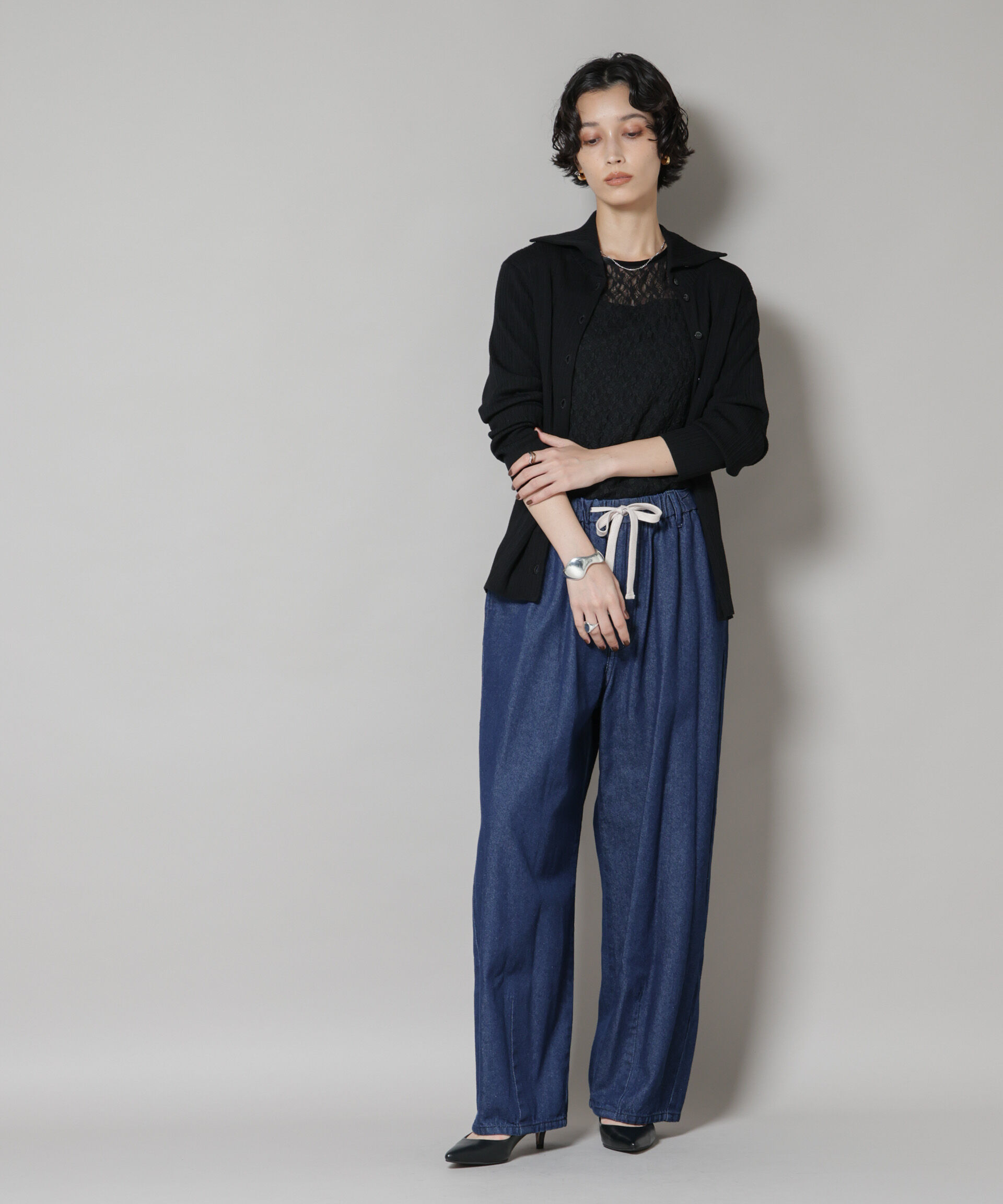 nano･universe「毛玉レスニット3wayリブタートルトップス」|ニット・セーター|