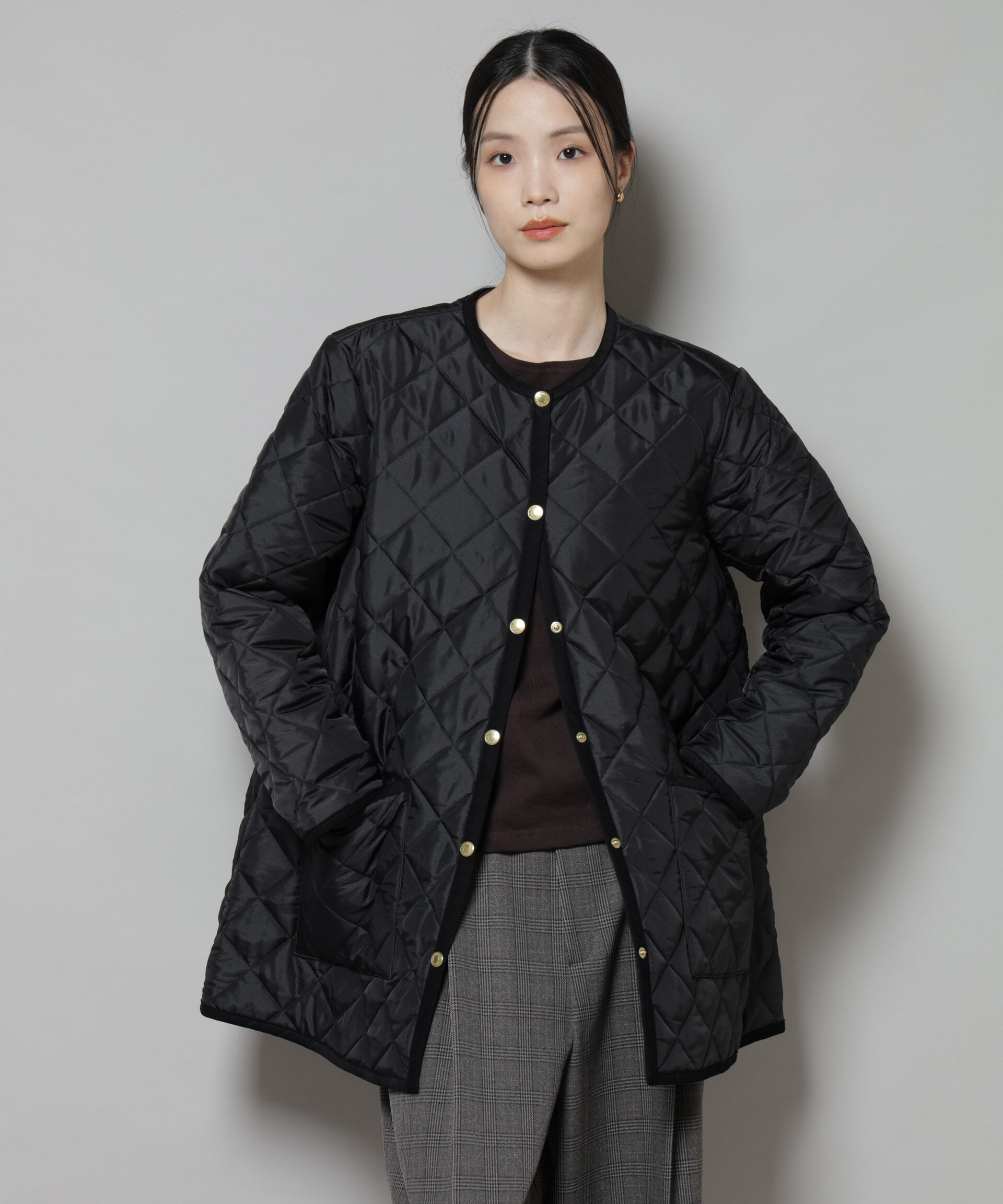 nano･universe「TRADITIONAL WEATHERWEAR/ARKLEY A-LINE MIDDLE」|その他|ブラック