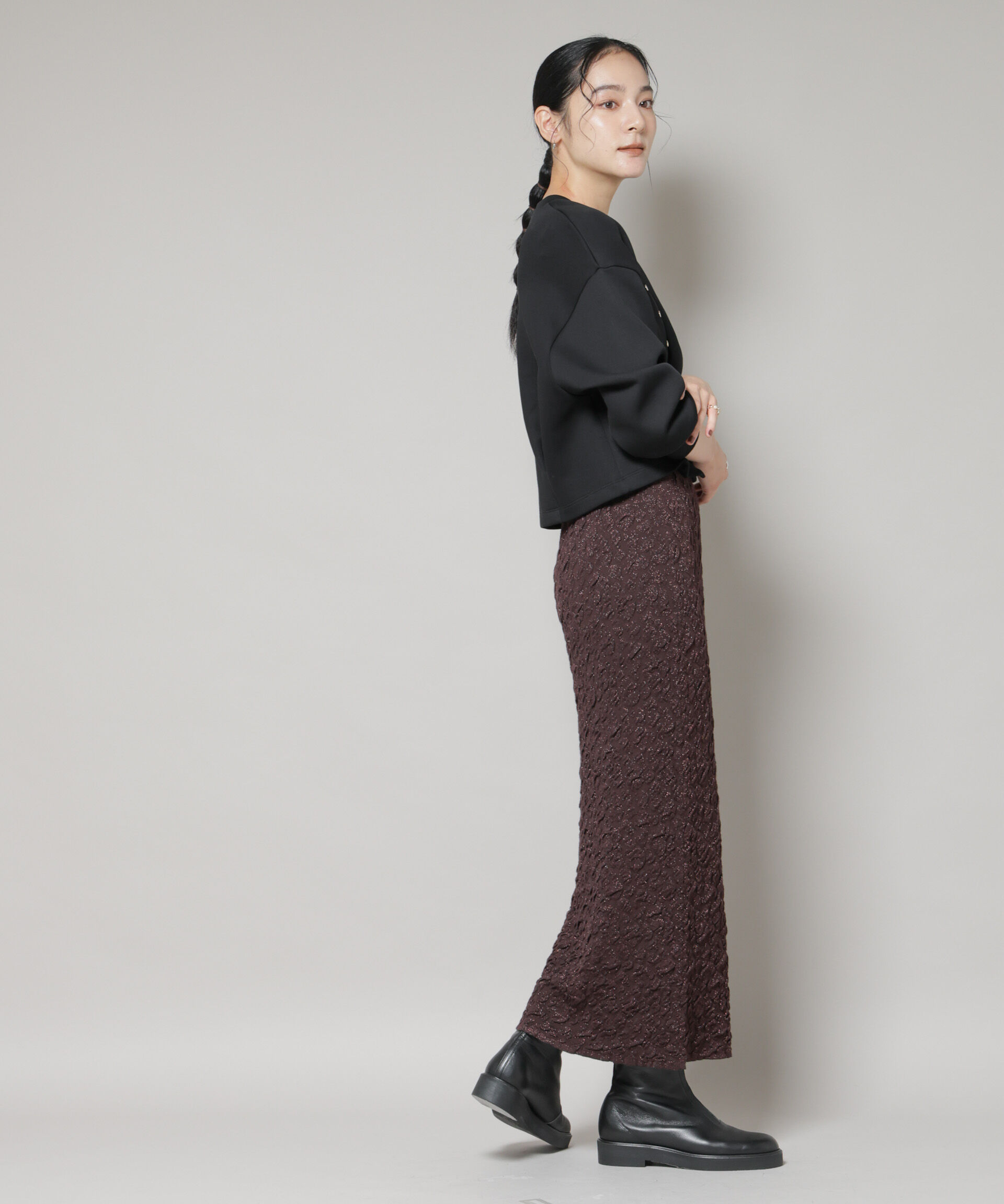 nano･universe「ダンボールタックカーディガン」|Tシャツ・カットソー|