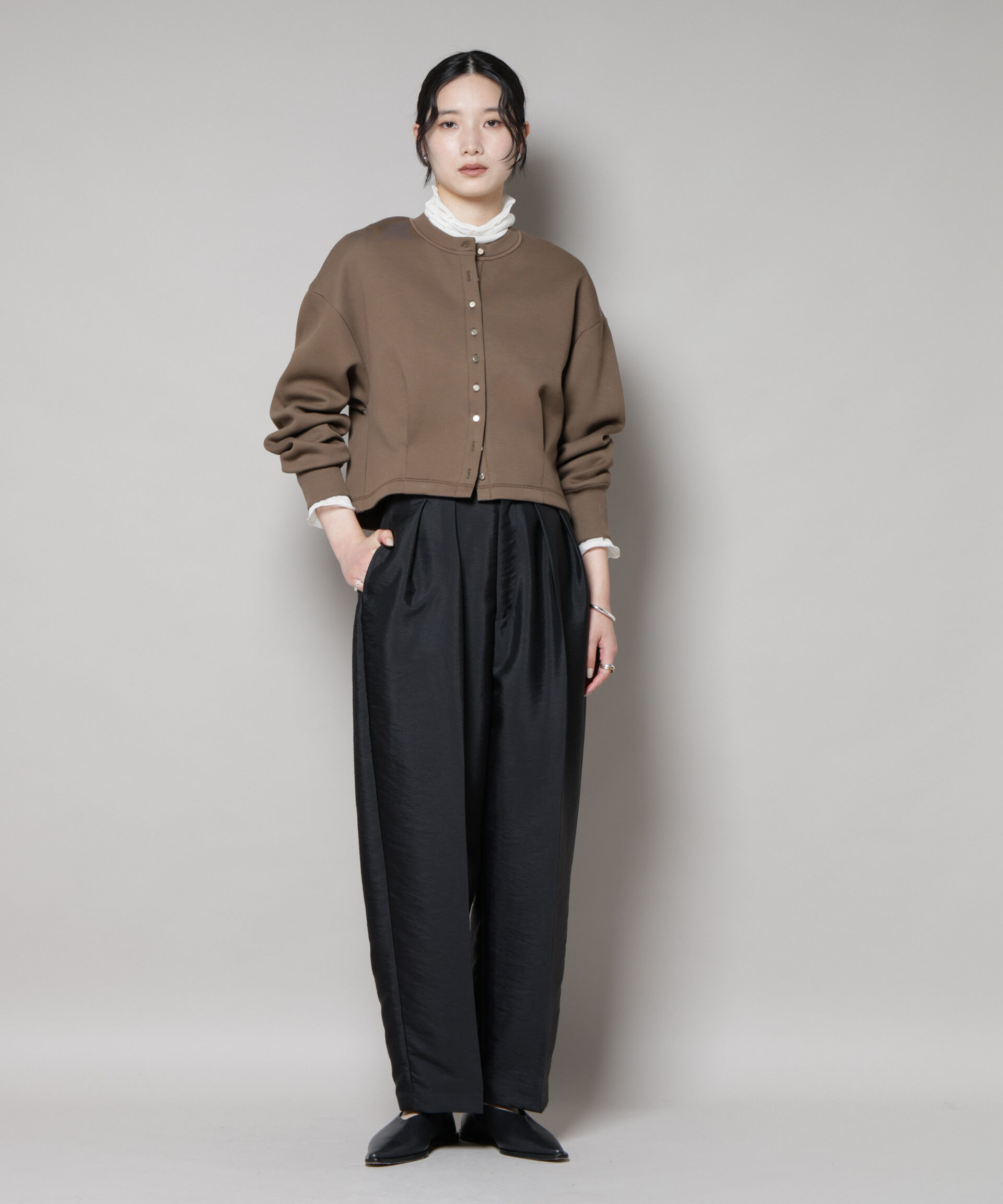 nano･universe「ダンボールタックカーディガン」|Tシャツ・カットソー|