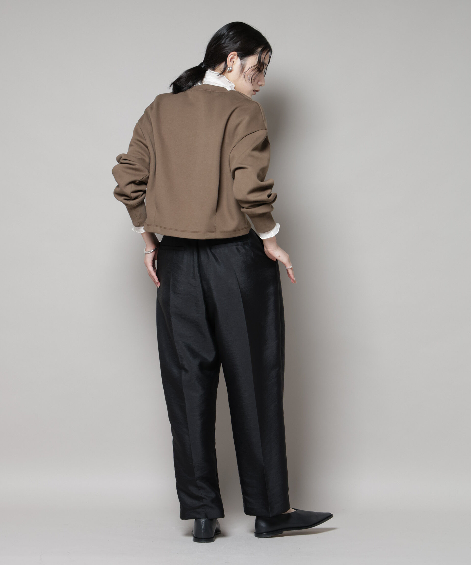 nano･universe「ダンボールタックカーディガン」|Tシャツ・カットソー|