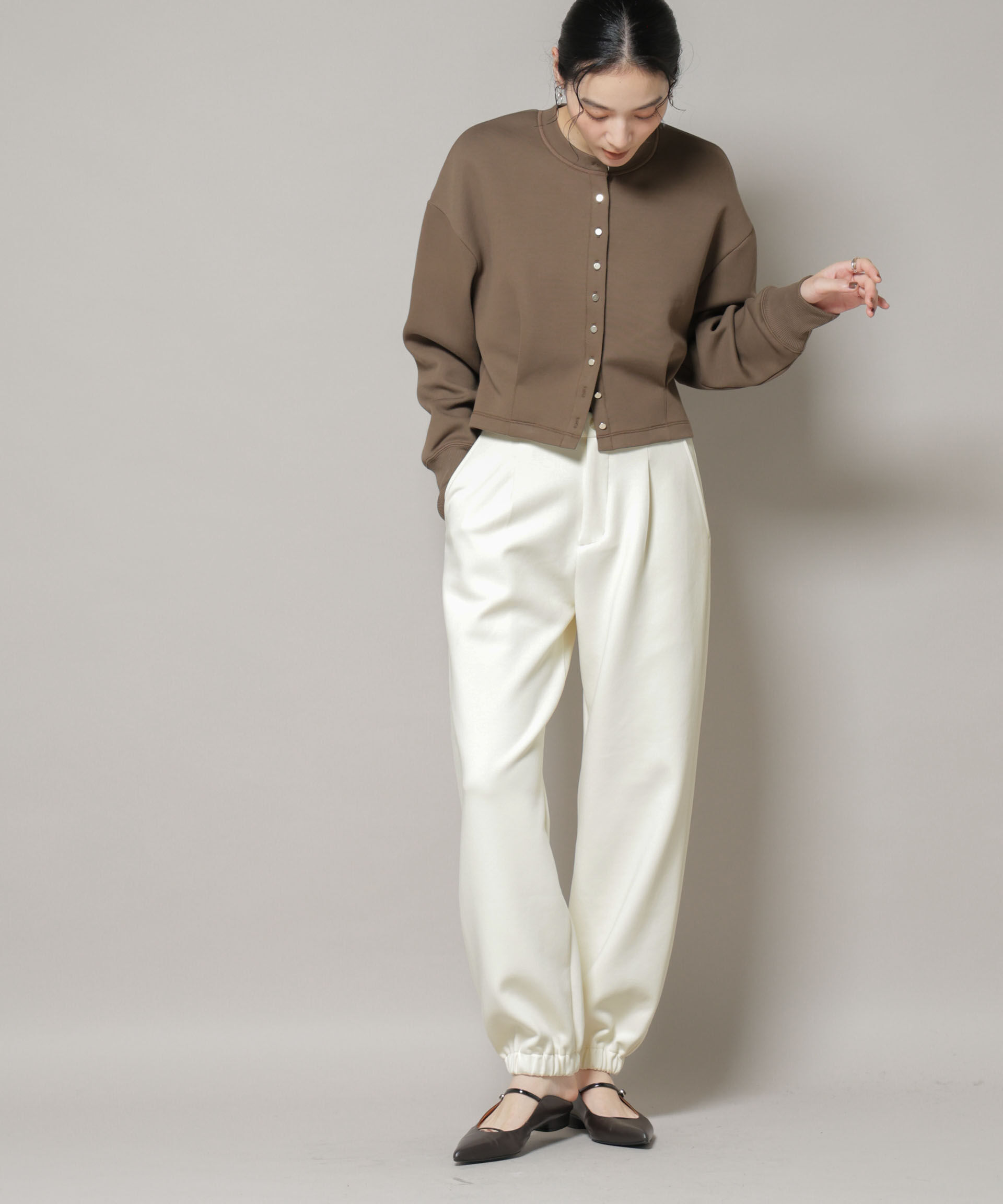 nano･universe「ダンボールジョガーパンツ」|チノ|