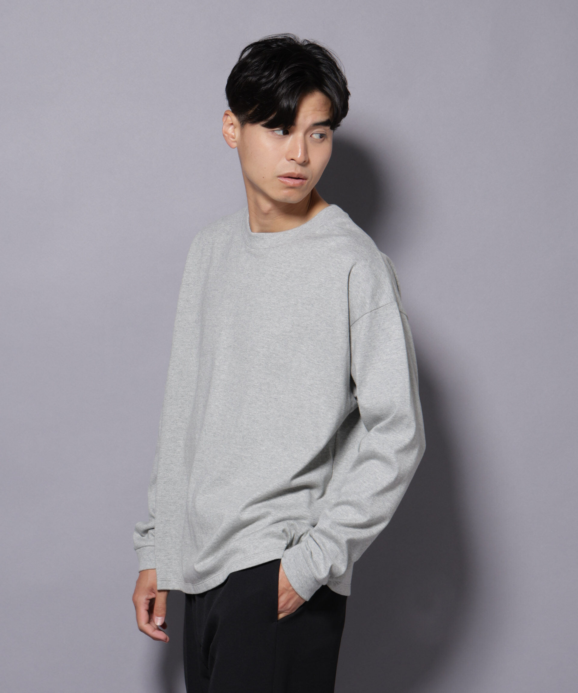 nano･universe「Anti Soaked(R)  汗染み防止 クルーネック ビッグシルエット Tシャツ」|Tシャツ・カットソー|