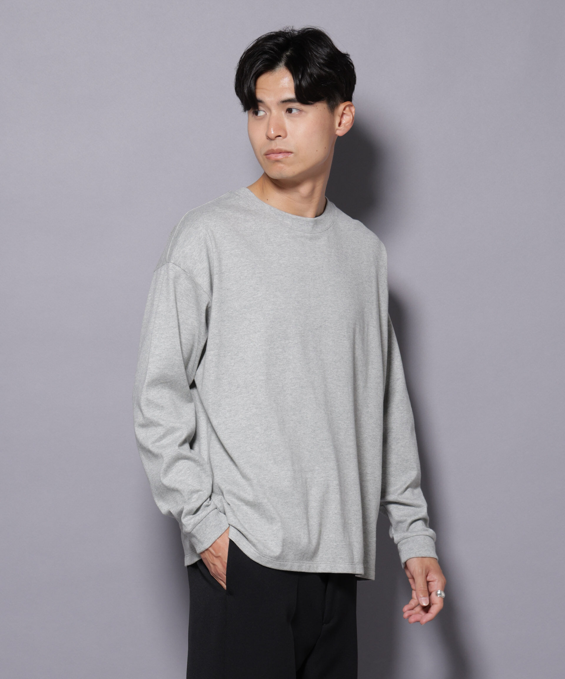 nano･universe「Anti Soaked(R)  汗染み防止 クルーネック ビッグシルエット Tシャツ」|Tシャツ・カットソー|