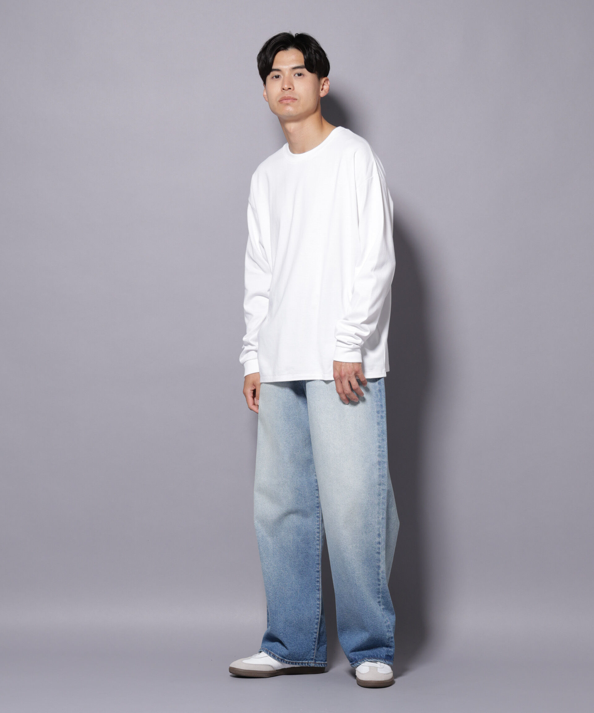 nano･universe「Anti Soaked(R)  汗染み防止 クルーネック ビッグシルエット Tシャツ」|Tシャツ・カットソー|