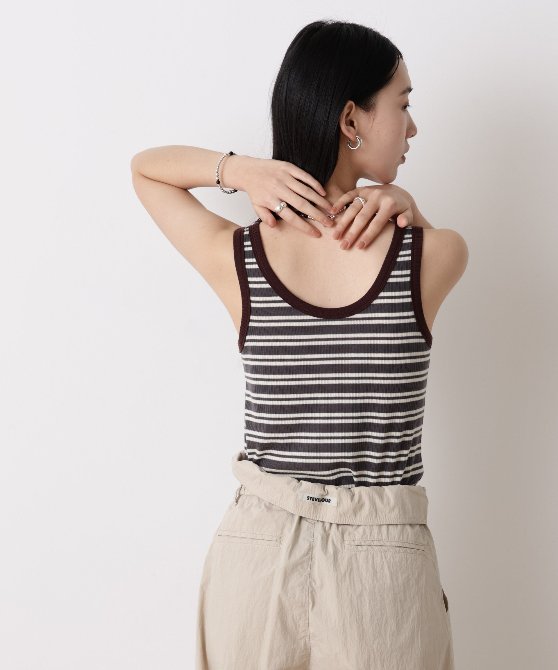 nano･universe「「STEVELOUR」リュクステレコタンクトップ」|Tシャツ・カットソー|