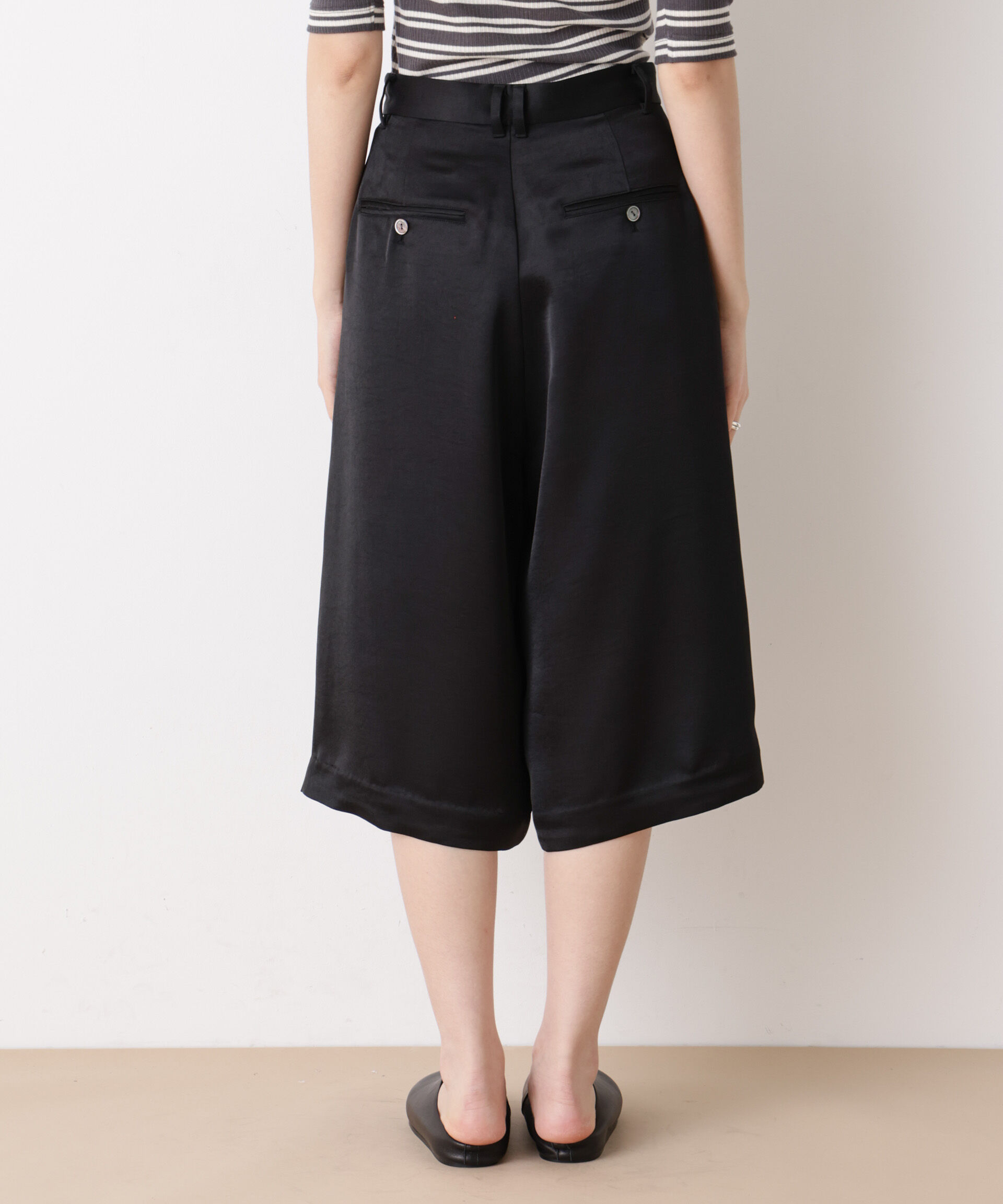 nano･universe「「STEVELOUR」サテンハーフパンツ(セットアップ可)」|チノ|
