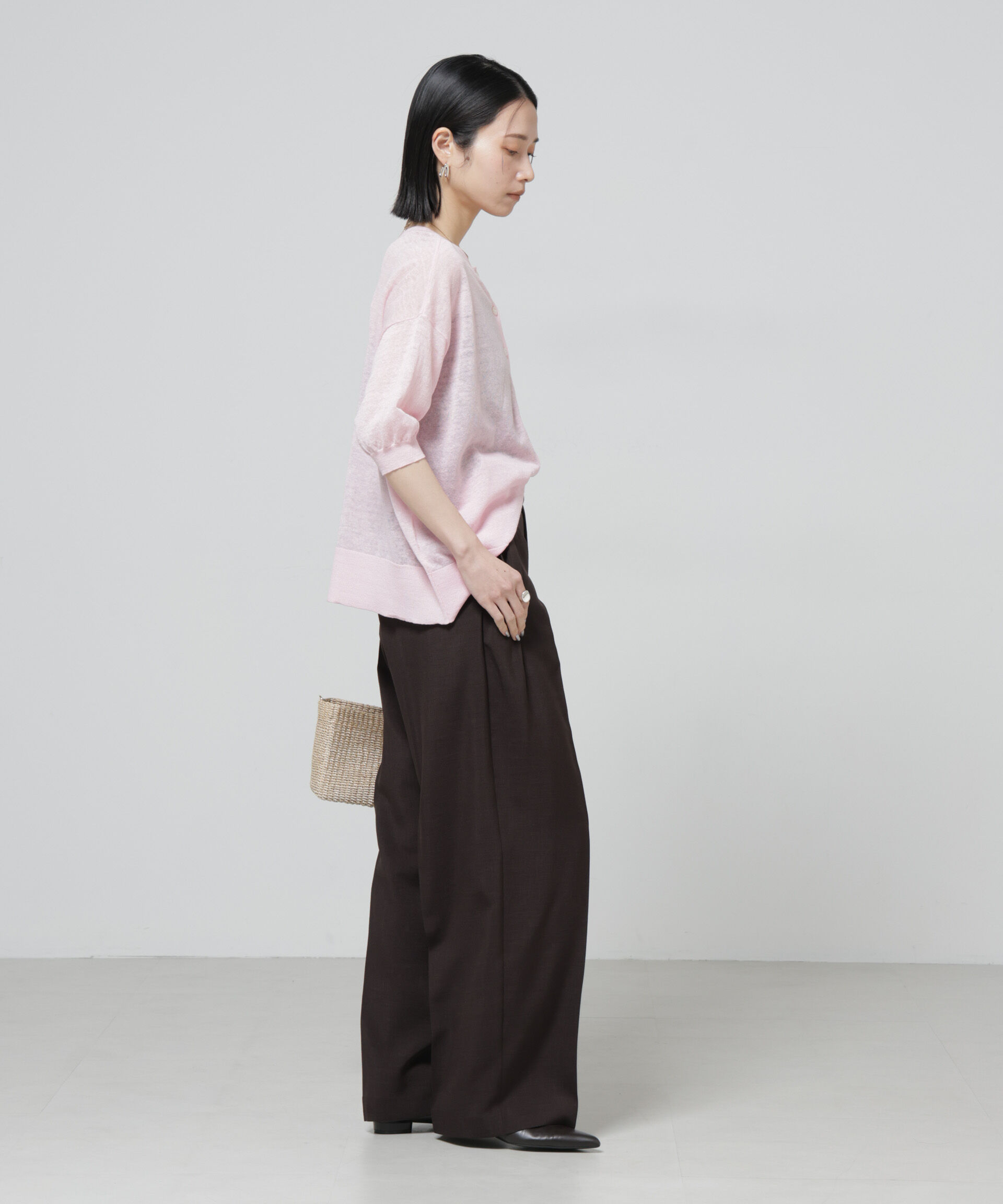 nano･universe「European Flax 2wayオーバーニットトップス」|ニット・セーター|