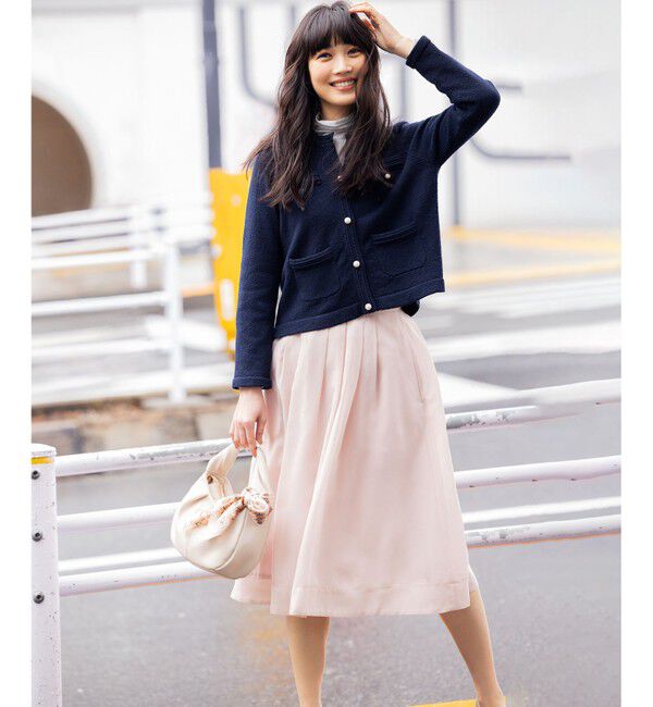 組曲「【洗える・シワになりにくい】カラーボイル シアーフレアスカート」|スカート|ﾋﾟﾝｸﾍﾞ