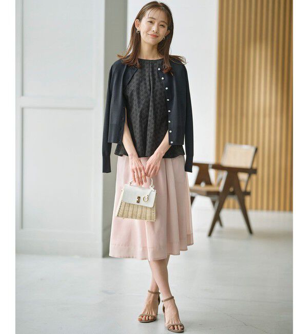 組曲「【洗える・シワになりにくい】カラーボイル シアーフレアスカート」|スカート|