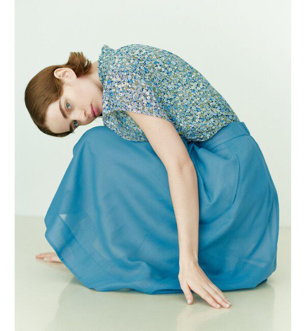 組曲「【洗える・シワになりにくい】カラーボイル シアーフレアスカート」|スカート|