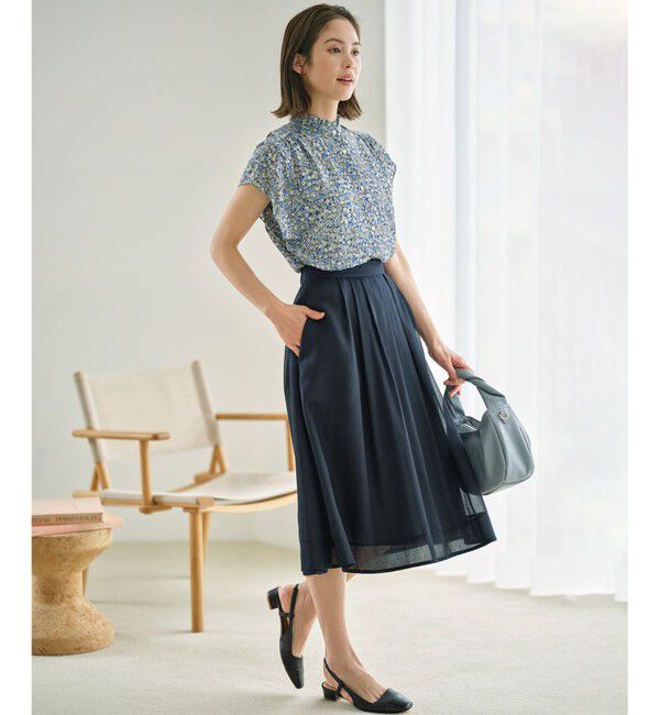 組曲「【洗える・シワになりにくい】カラーボイル シアーフレアスカート」|スカート|