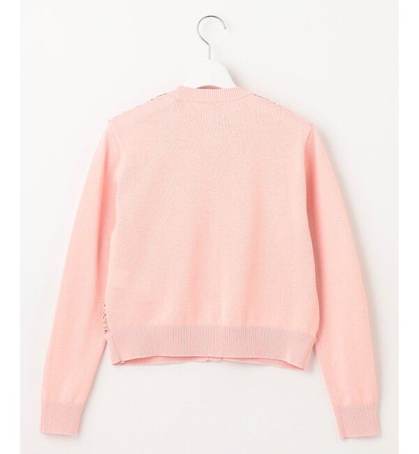 自由区「【洗える】レースコンビニット カーディガン」|カーディガン|