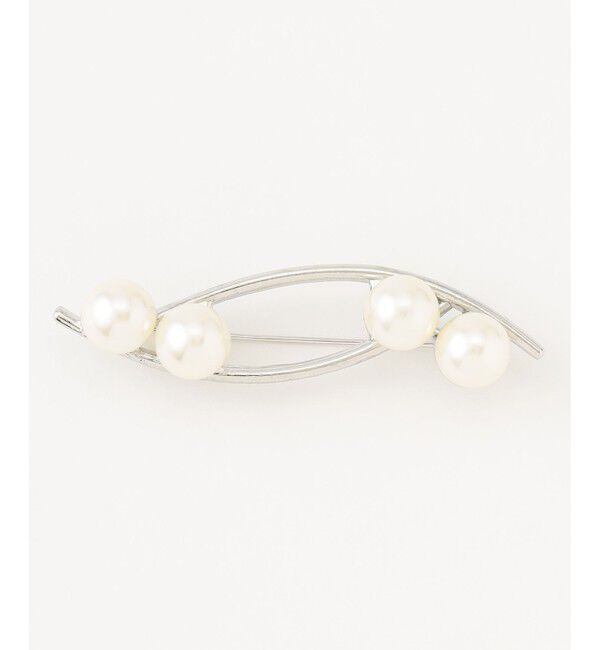 自由区「リーフパール ブローチ」|ブローチ・コサージュ|シルバー