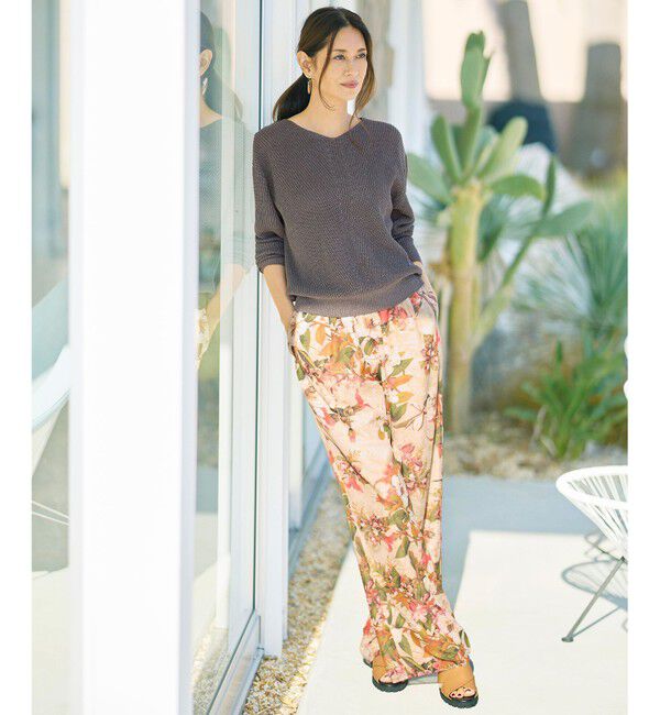 自由区「ボタニカルプリントドロスト パンツ」|その他|