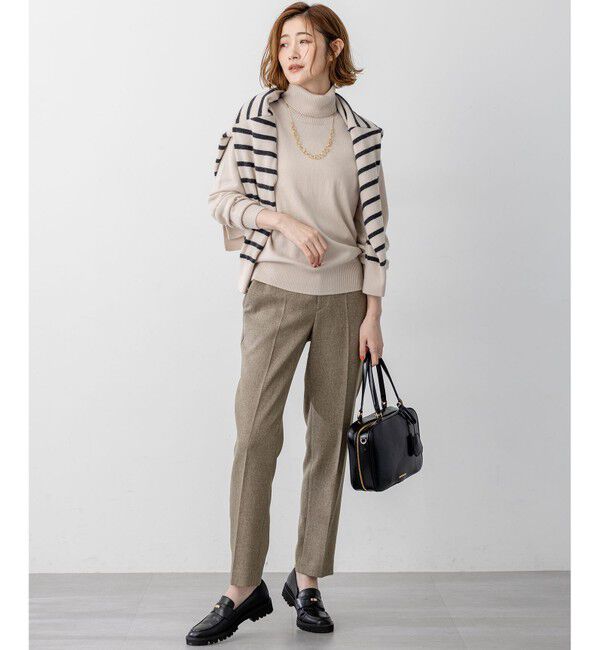 23区「【滝沢眞規子さん着用/BAILA掲載/洗える】ピュアカシミヤ タートルネック ニット」|ニット・セーター|