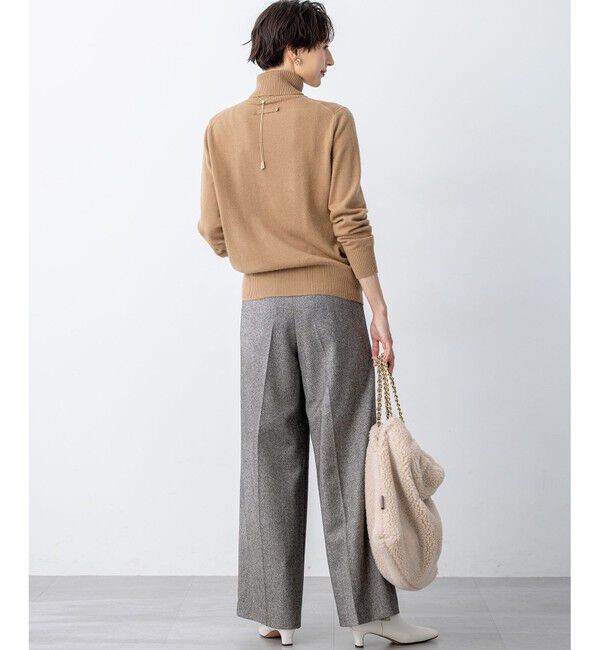 23区「【滝沢眞規子さん着用/BAILA掲載/洗える】ピュアカシミヤ タートルネック ニット」|ニット・セーター|