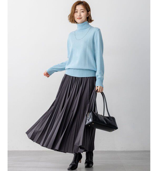 23区「【滝沢眞規子さん着用/BAILA掲載/洗える】ピュアカシミヤ タートルネック ニット」|ニット・セーター|