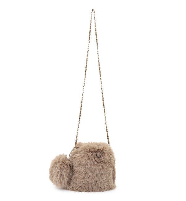 23区「【見上愛さん着用】フェイクファー チャーム バッグ」|ショルダー・メッセンジャー|