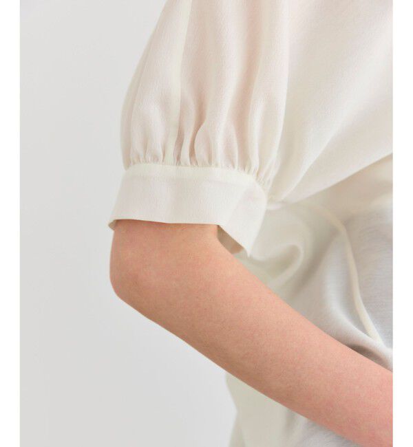 BEIGE,「【洗える】AMARYLLIS / シアーパフオーバーサイズブラウス」|シャツ・ブラウス|