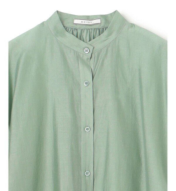 BEIGE,「【洗える】AMARYLLIS / シアーパフオーバーサイズブラウス」|シャツ・ブラウス|