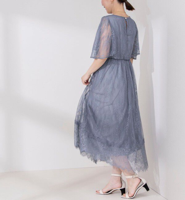 NOLLEY'S「総レースフレアスリーブワンピース」|ワンピース|