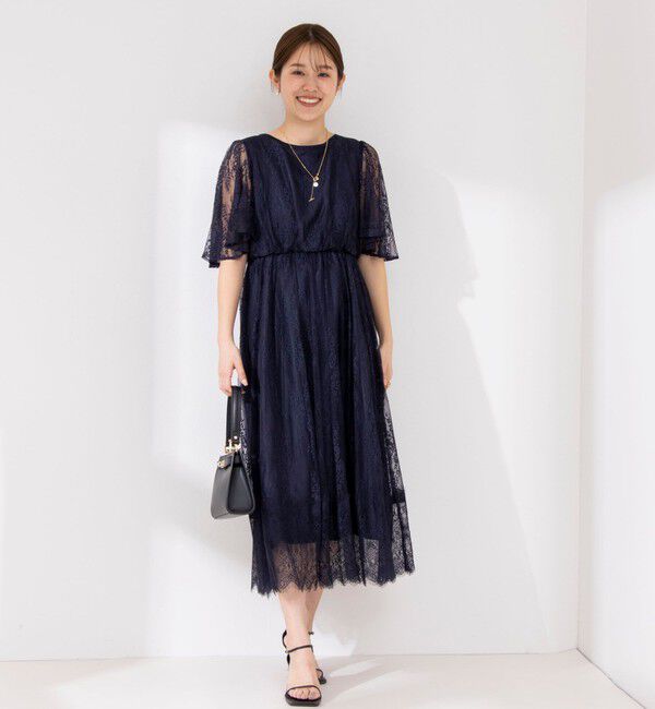 NOLLEY'S「総レースフレアスリーブワンピース」|ワンピース|