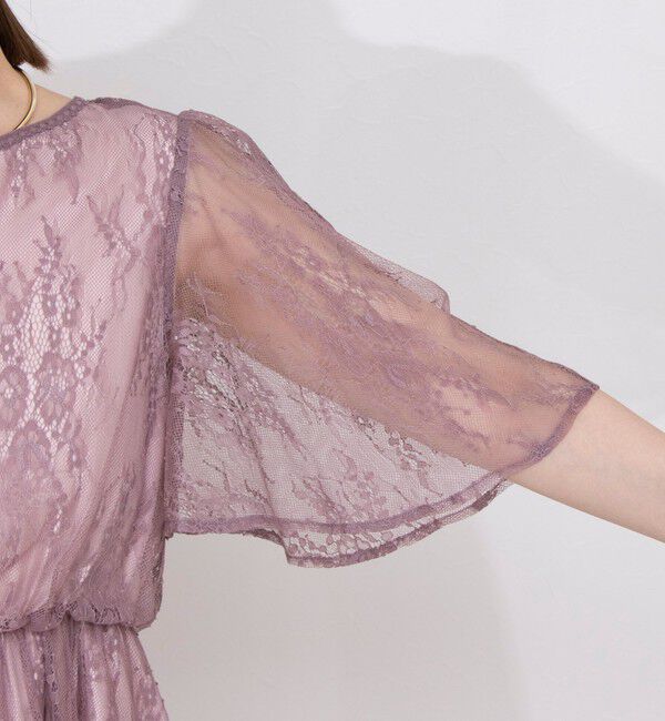 NOLLEY'S「総レースフレアスリーブワンピース」|ワンピース|