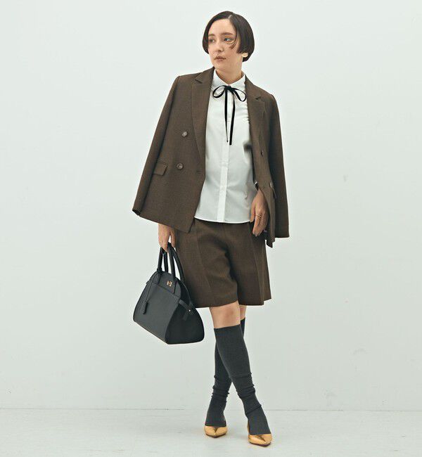 NOLLEY'S「ウォッシャブルリボン付きシャツ」|シャツ・ブラウス|