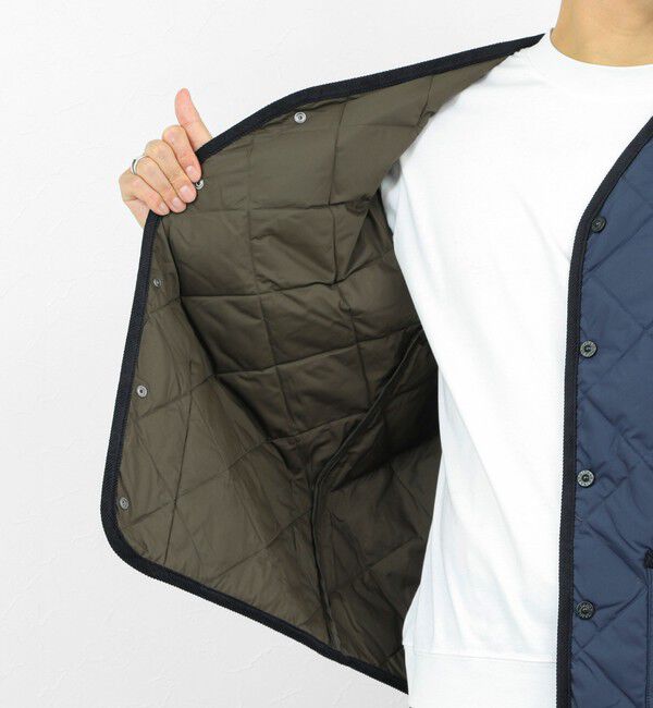 NOLLEY'S goodman「【TAION/タイオン】PIPING V NECK DOWN CARDIGAN 25AW」|ブルゾン・スタジャン|