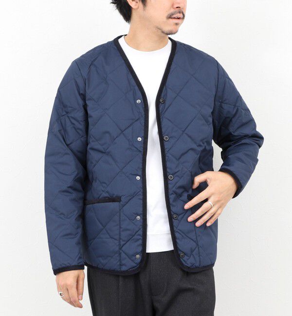 NOLLEY'S goodman「【TAION/タイオン】PIPING V NECK DOWN CARDIGAN 25AW」|ブルゾン・スタジャン|