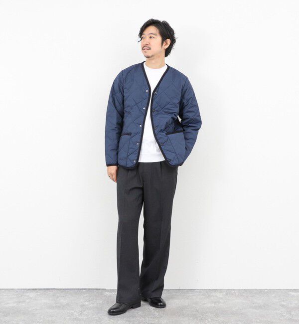 NOLLEY'S goodman「【TAION/タイオン】PIPING V NECK DOWN CARDIGAN 25AW」|ブルゾン・スタジャン|